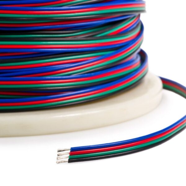 Szalagkábel,4 erű,AWG22,RGB LED szalaghoz
