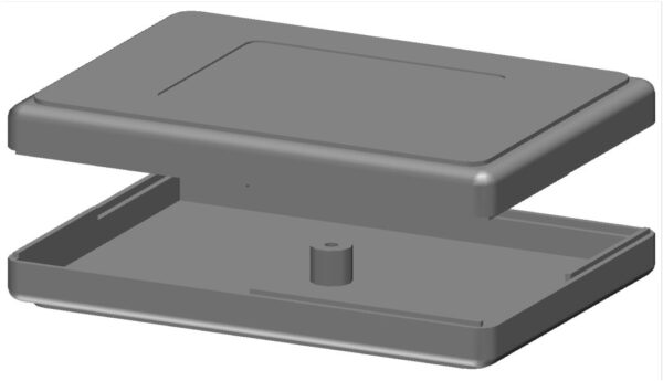 Műszerdoboz MÜ 59x84x22mm,Z-23A,fekete