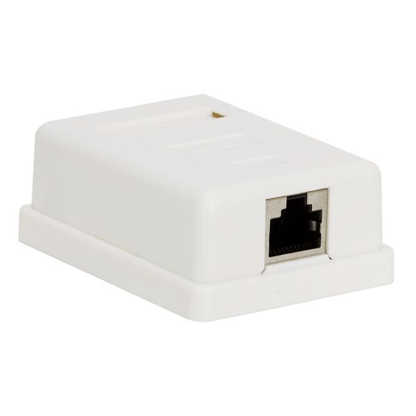 RJ45 csatl.fali alj 1-es, 8/8 FTP
