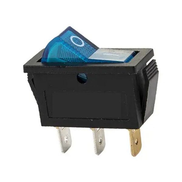 Világító bill. kapcs.1ák. ON - OFF,250VAC/16A , kék