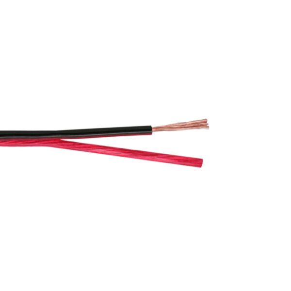 Hangszóró vezeték 2x0,2mm², piros/fekete,CU