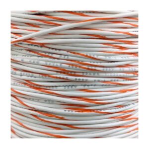 Vezeték,sodrott,PVC szig.0,15mm² ,fehér/piros,Vmkh