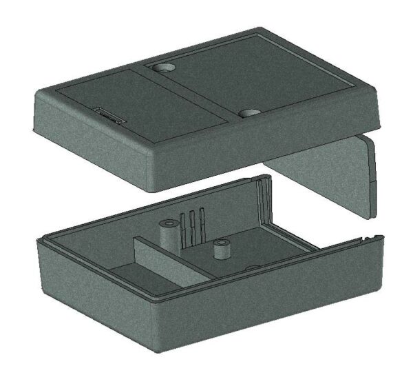 Műszerdoboz MÜ 63x82x29mm,Z-62,9V-os elemtartóval