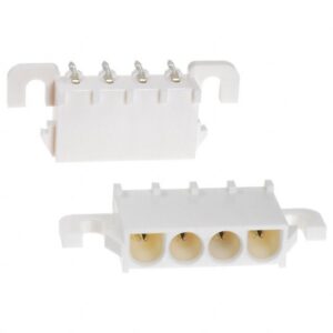 Csatl. Univ.MATE-N-LOK, 4 p.PCB Pin Header,hor.,barna