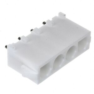 Csatl. Univ.MATE-N-LOK, 4 p.PCB Socket Header,vert.,barna