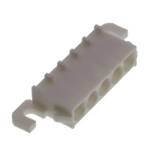 Csatl. Univ.MATE-N-LOK, 5 p.PCB Pin Header,hor.,barna