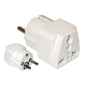 Hálózati adapter Euro dugó/Angol+USA alj(földelt)