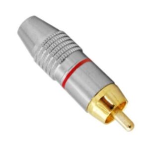 RCA dugó,grafit fém,piros csík