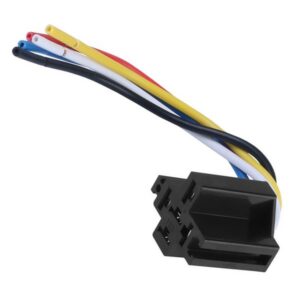 Autó relé foglalat 12V 40A,15cm vezeték