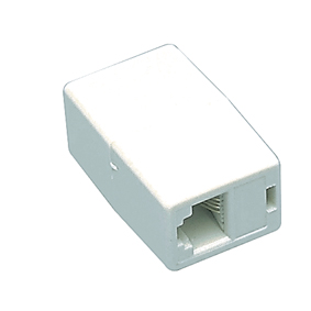 RJ45 csatl.toldó,alj/alj 8/8 UTP,fehér