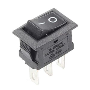 Billenő kapcsoló 1ák. ON - ON, 250VAC/ 3A,fekete