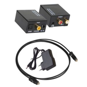 Konverter, Optikai Toslik+RCA bemenet /3,5 szt.jack alj+2x RCA alj kimenet