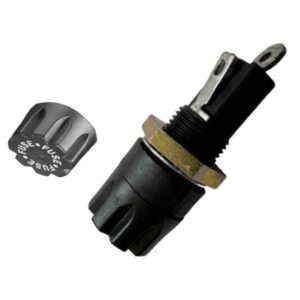 Bizt. foglalat 6,3x32mm,zárt szerelhető,20A 250V,használt